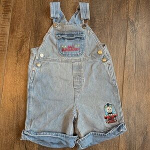 Thomas & Friends Denim shorts Overalls with Thomas embroidered